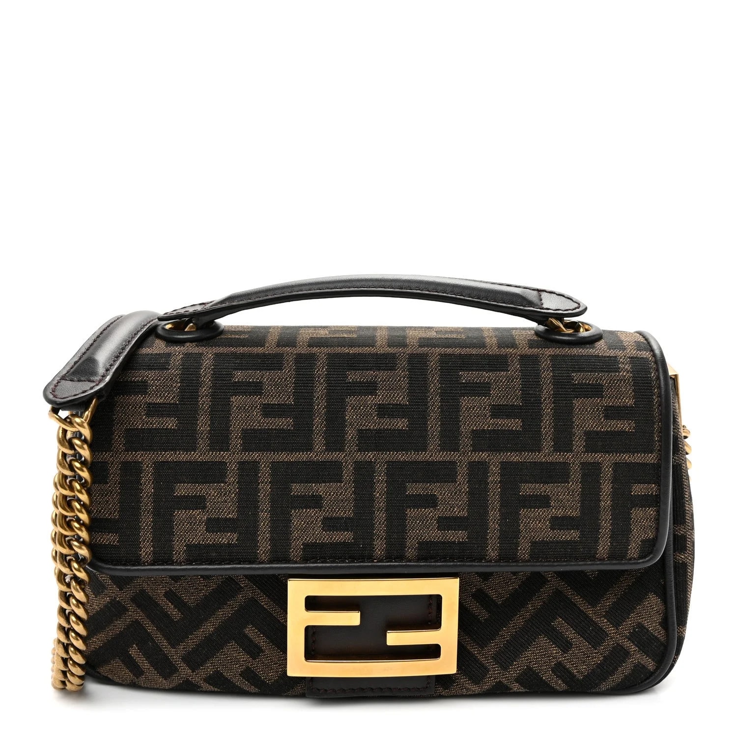 Fendi — Fabric 1974 Midi Chain Baguette Moro — Handbag — resale