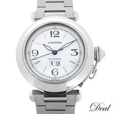 Cartier — Cartier Pasha C Big Date W31044M7 Stainless Steel 35mm White Dial #DMW160 — Watch — resale