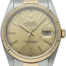 Rolex — Rolex Datejust 16233(X) K18YG/Stainless Steel mensWatch Champagn... — Watch — resale