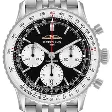 Breitling — Breitling Navitimer B01 Chronograph 41 Blue Dial Steel AB0139 Box Card — Watch — resale