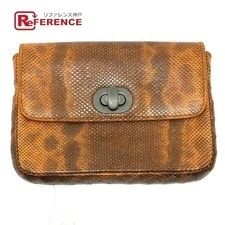Bottega Veneta — Bottega Veneta Embossed Turn Lock Small Item Storage Pouch Mini P — Handbag — resale