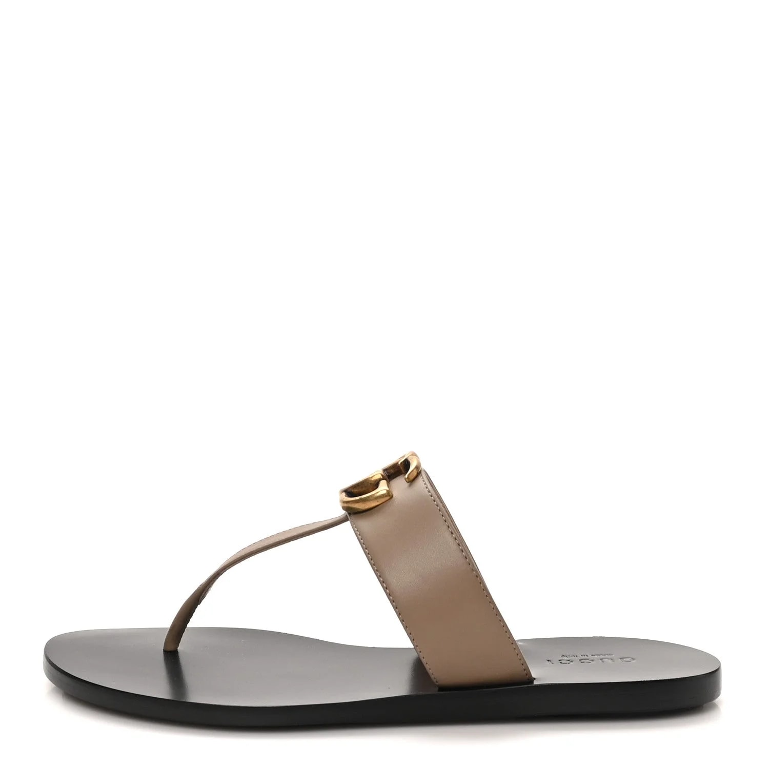 GG Marmont Thong 35 Mud 35.5 Mud — Designer Shoe — resale