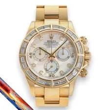 Rolex — Rolex Daytona 116568BR Yellow Gold Black/8PD Dial — Watch — resale