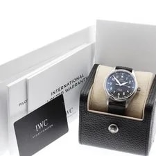 IWC — IWC Schaffhausen Pilot Mark XX IW328201 40mm SS Black Dial Date #C143 — Watch — resale