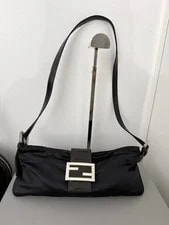 Fendi — Fendi Flat Rhinestone Baguette Crossbody — Handbag — resale
