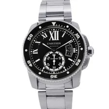 Cartier — Cartier Caliber de Diver 42mm Stainless Steel Black Dial W7100056 — Watch — resale