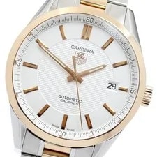 Tag Heuer — TAG Heuer Carrera Caliber 5 WV211A-0 Date Silver Dial Automatic 's_948076 — Watch — resale