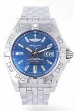 Breitling — Breitling Galactic 41 Big Date Steel Pilot Bracelet - Blue Dial - 41mm - A49350 — Watch — resale