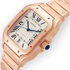 Cartier — Cartier Santos de WGSA0018 39.8mm Silvered Opaline Dial With Rose Gold B — Watch — resale
