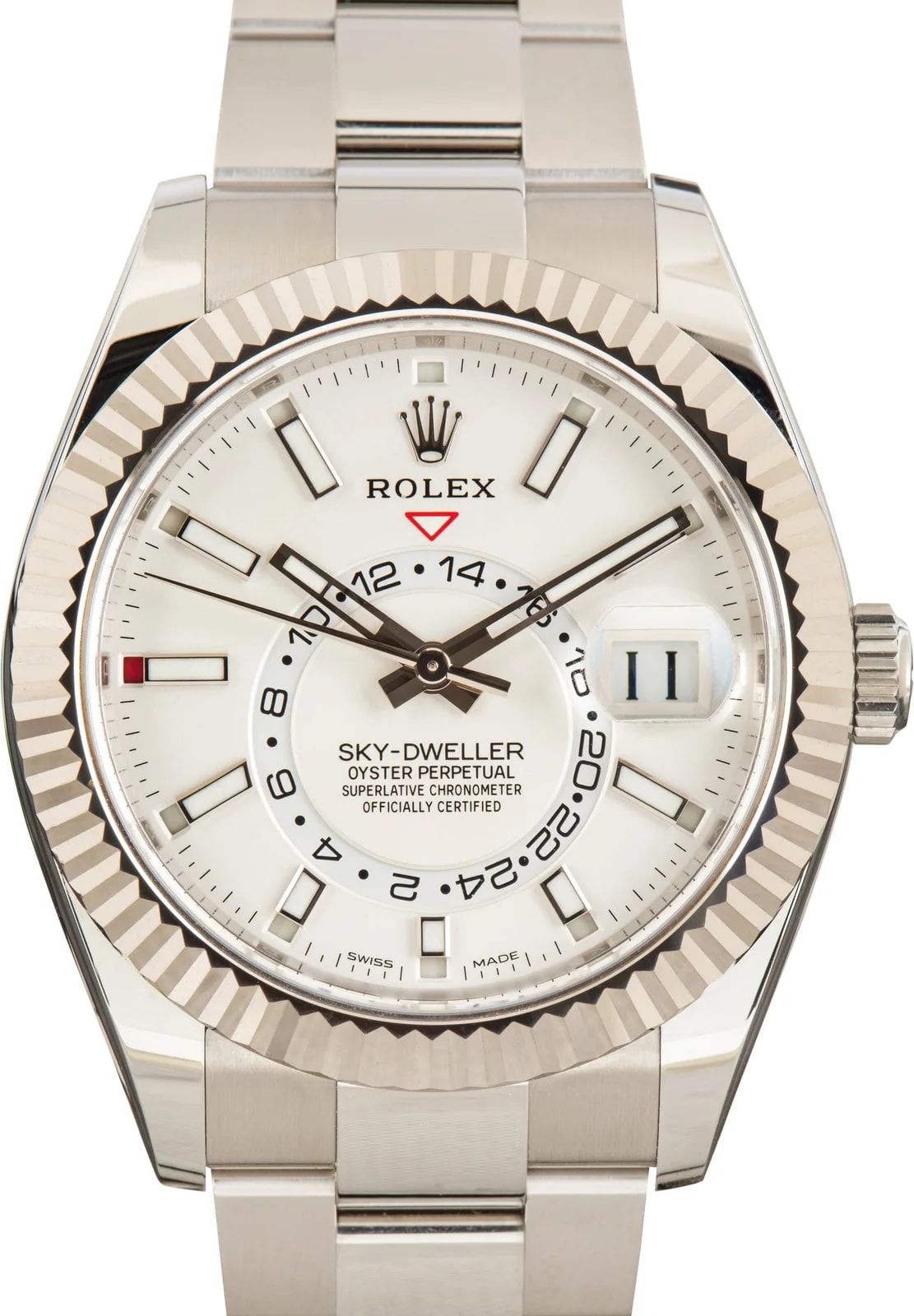 Rolex — Rolex Sky-Dweller Ref 326934 White Chromalight Dial — Watch — resale