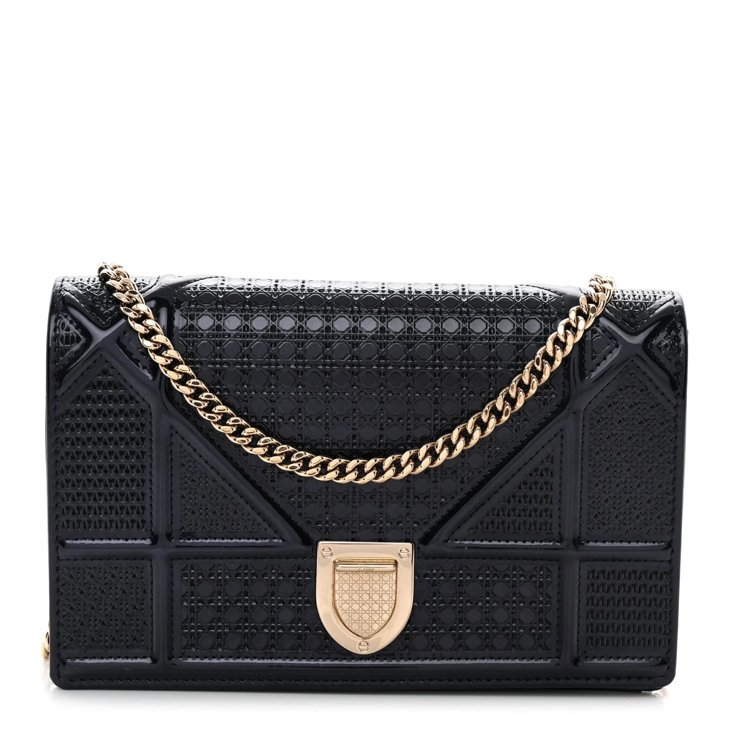 Dior — Metallic Micro- Baby Diorama Flap — Handbag — resale