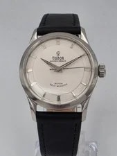 Tudor — Gent's Tudor Oyster Prince 34 Steel 'White Tuxedo' 7950 FWO 1958 BIG Rose cal390 — Watch — resale