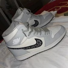 Dior — ’s High Top Athletic Monogram Lace-Up — Sneaker — resale