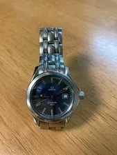 Omega — Omega Seamaster Quartz Day-Date Blue Dial — Watch — resale