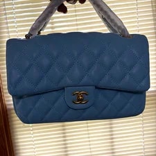 Chanel — Chanel Logo Small Flap Turn Lock Chain Strap — Handbag — resale