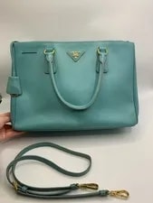 Prada — Prada Galleria Medium Tiffany — Handbag — resale