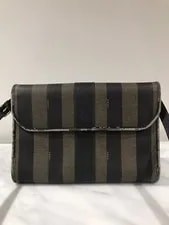 Fendi — Fendi Pequin Striped Crossbody — Handbag — resale
