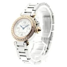 Cartier — Cartier Pasha DE WJ124021 27mm PG Silver #C12090 — Watch — resale