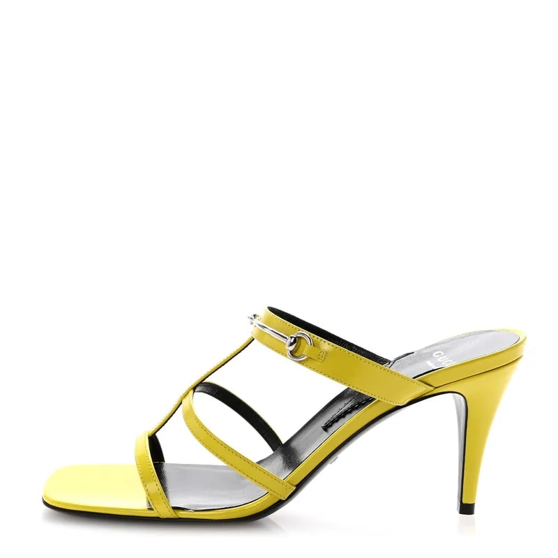 Gucci — Horsebit Divine 75mm Slide 39.5 Acid — Designer Shoe — resale