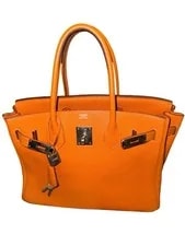 Hermès — Hermès Birkin Satchel Top Handle W/ Lock Key Clochette — Handbag — resale