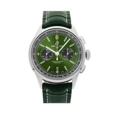 Breitling — Breitling Premier B01 Auto Chrono Steel Green Dial 42mm AB0118221L1P2 — Watch — resale