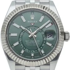 Rolex — Rolex Sky-Dweller Jubilee , Green 336934 K18WG/Stainless Steel ... — Watch — resale