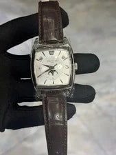Patek Philippe — Patek Philippe Gondolo Silver Dial on Brown Leather 5135J-001 With Box — Watch — resale
