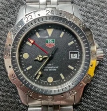 Tag Heuer — TAG Heuer 1500 Professional GMT Quartz 40mm Black Dial From JP — Watch — resale