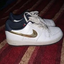 Nike — Nike Air Force 1 '07 Olympic 2008 Sz 12 White Gold 315122-171 Y2K — Sneaker — resale