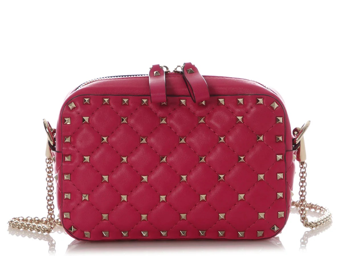 Valentino — Valentino Small Rockstud Camera Crossbody — Handbag — resale