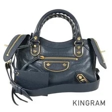 Balenciaga — Balenciaga Classic Metallic Edge Mini City 390160 Sst — Handbag — resale