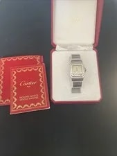 Cartier — Cartier Santos Galbee 987901 Stainless Steel Cream Dial  — Watch — resale