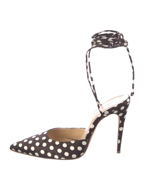 Magda Butrym — Polka Dot Print D'Orsay Pumps — Designer Shoe — resale