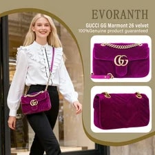 Gucci — Auth Gucci GG Marmont Medium Convertible Chain — Handbag — resale