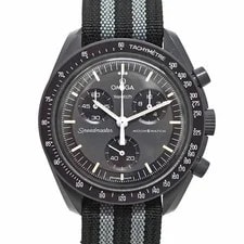 Swatch X Omega — Swatch X Omega Collaboration Moonwatch S033A100 3A100 Gray Quartz — Watch — resale