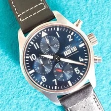 IWC — IWC Pilot IW388101 Chronograph Automatic Blue Dial Near Factory Warranty — Watch — resale