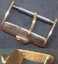 Jaeger-LeCoultre — Original Jaeger-LeCoultre Buckle 16mm Inner Rose GoldPlated Excelent — Watch — resale