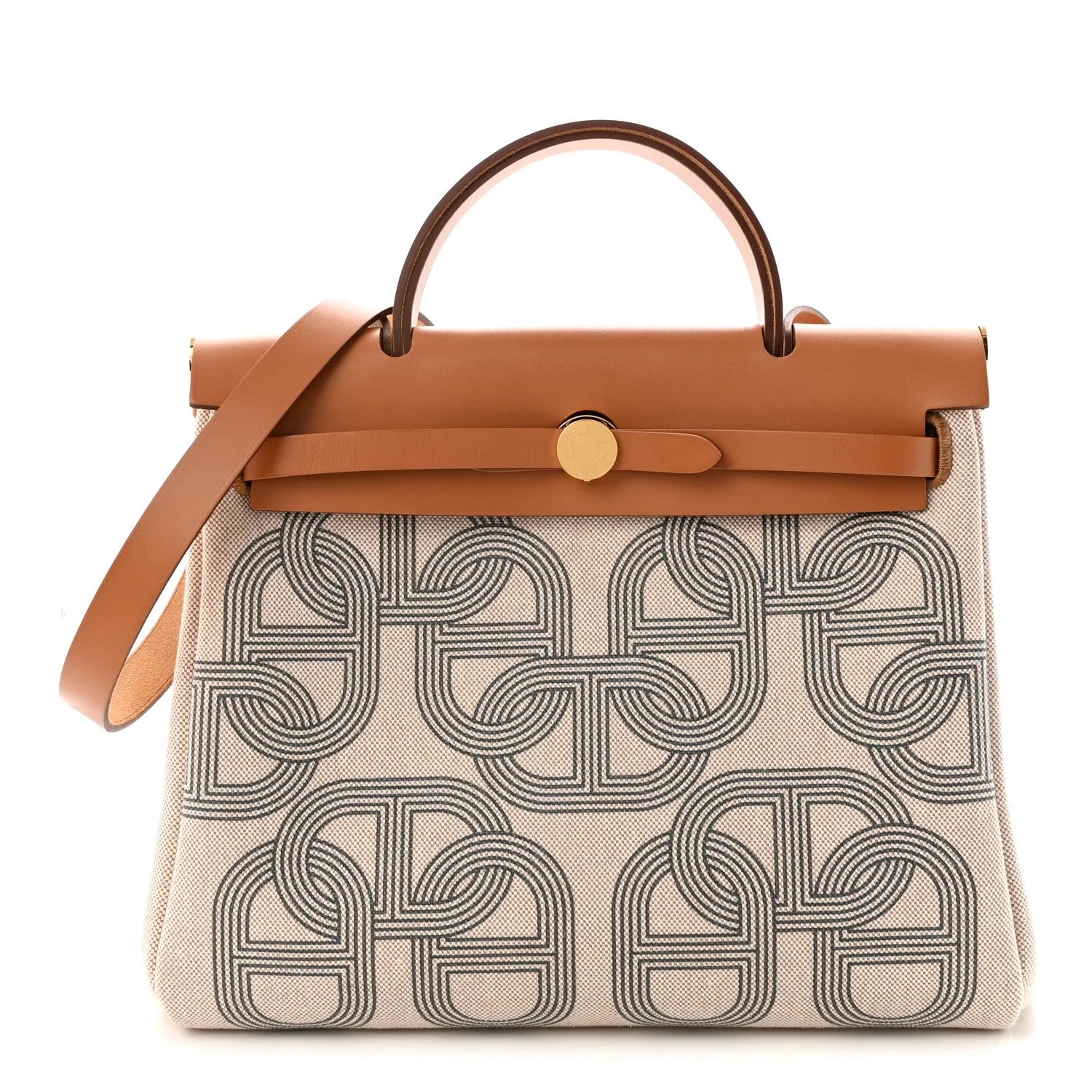 Hermès — H Plume Circuit 24 Herbag Zip Retourne 31 Meyer Naturel — Handbag — resale