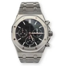 Audemars Piguet — Audemars Piguet Royal Oak Chronograph Green Dial Steel 26240ST Box Papers — Watch — resale