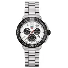 Tag Heuer — TAG Heuer Formula 1 CAU1111.BA0858 White Quartz Chronograph Steel — Watch — resale