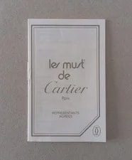 Cartier — Cartier Booklet Must de "Representant Agrees" — Watch — resale