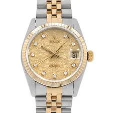 Rolex — Rolex Datejust 10P Diamond 68273G Champagne Carving Computer S Number Second... — Watch — resale