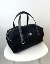 Prada — Prada Boston & Trim Top Handle — Handbag — resale