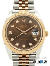 Rolex — Rolex Datejust 41 126331G Stainless Steel / Rose Gold / Diamond 41mm #TW2323 — Watch — resale