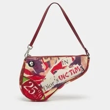 Dior — Dior Limited Edition1313 Saddle Fabric and — Handbag — resale