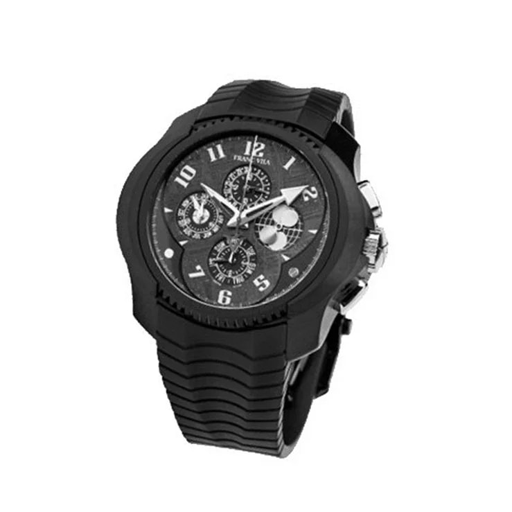 Worldofluxuryus — Franc Vila Interpido Quantieme Cobra Perpetual Chronograph DLC Stainless Steel — Watch — resale
