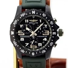 Breitling — Breitling Endurance Pro X82310 Quartz Black Dial Plastic Rubber Band Excellent — Watch — resale
