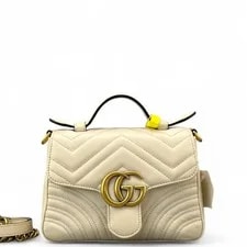 Gucci — Gucci Mini GG Marmont Top Handle (ym051726b7r) — Handbag — resale