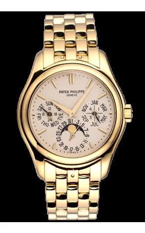 Worldofluxuryus — Patek Philippe Grand Complications Perpetual Calendar 18K Yellow Gold — Watch — resale