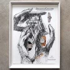 Jaeger-LeCoultre — 1961 Jaeger-LeCoultre French Intage Adertisement Framed Jean Colin Illustration — Watch — resale